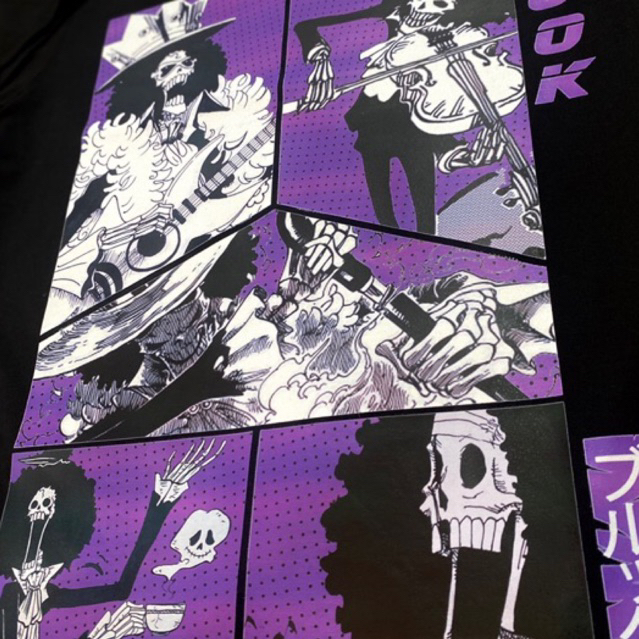 Áo phông One Piece: Brook Collage 100% Cotton Nam / Nữ by The Runaway