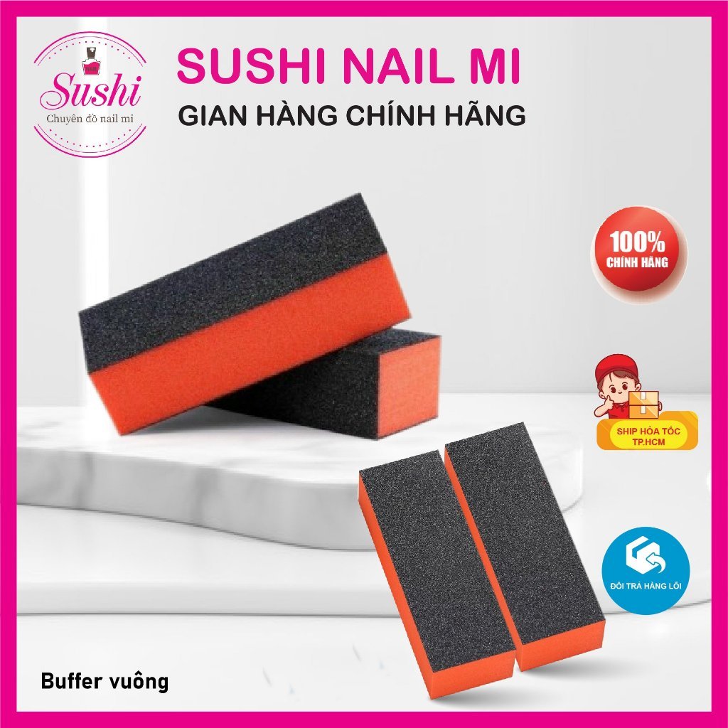 Buffer, phao xốp chà nhám móng lẻ 1 cái  - Sushi nail mi