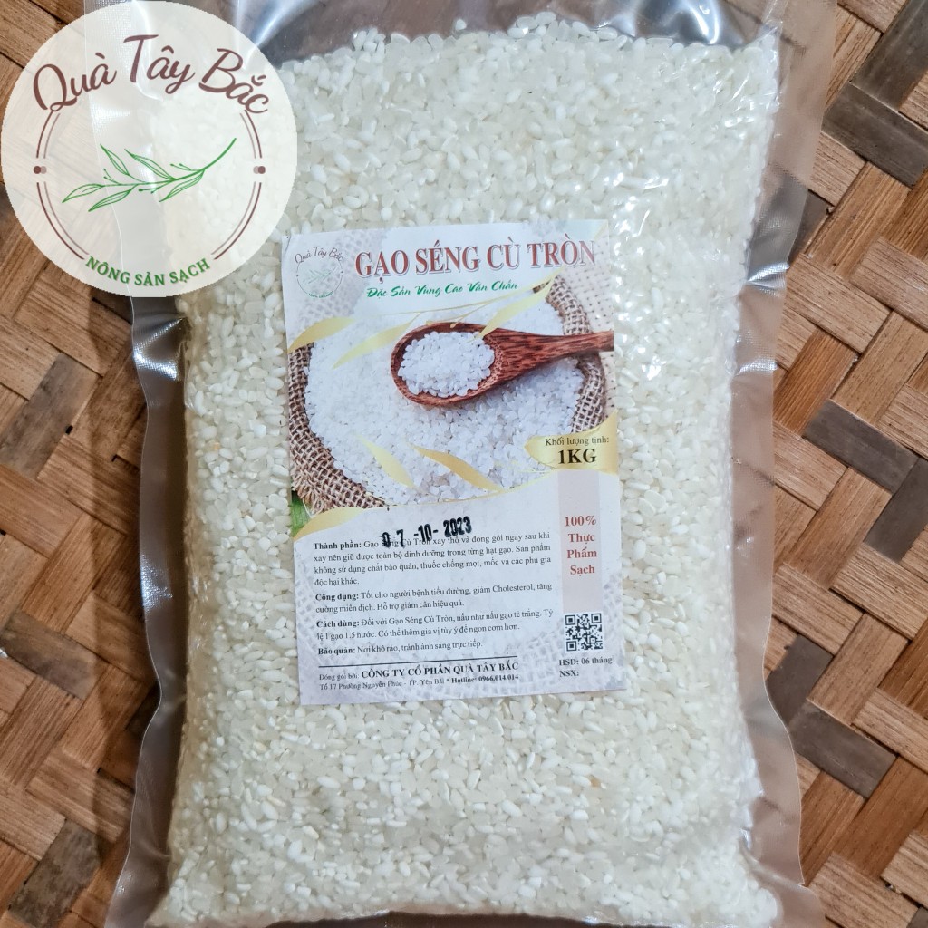 Gạo sén cù hạt tròn đặc sản gạo Văn Chấn Yên Bái