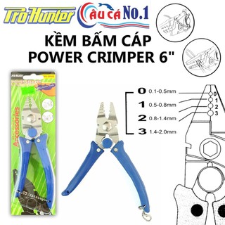 Kềm bấm cáp câu cá prohunter heavy duty crimper 6"