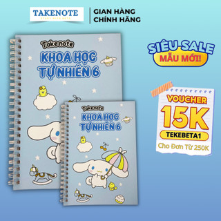 (Chương Trình Mới) Takenote Khoa Học Tự Nhiên 6 khổ A5 & A6 - Sổ Tay Takenote.Beta Học Tốt Khoa Học Tự Nhiên Lớp 6