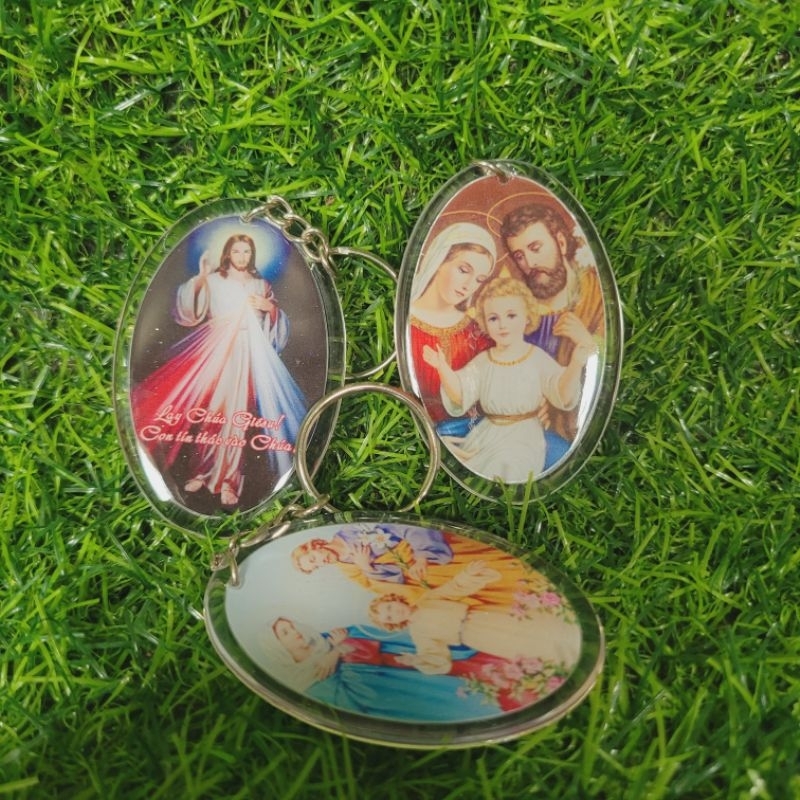 Móc khóa xe máy, ô tô,móc treo Công giáo trang trí decor, món quá ý nghĩa của người Công giáo