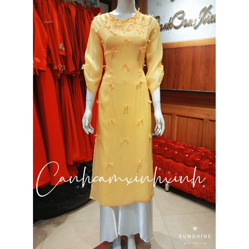 SALE Áo dài cách tân xinh xắn, kèm ảnh thật