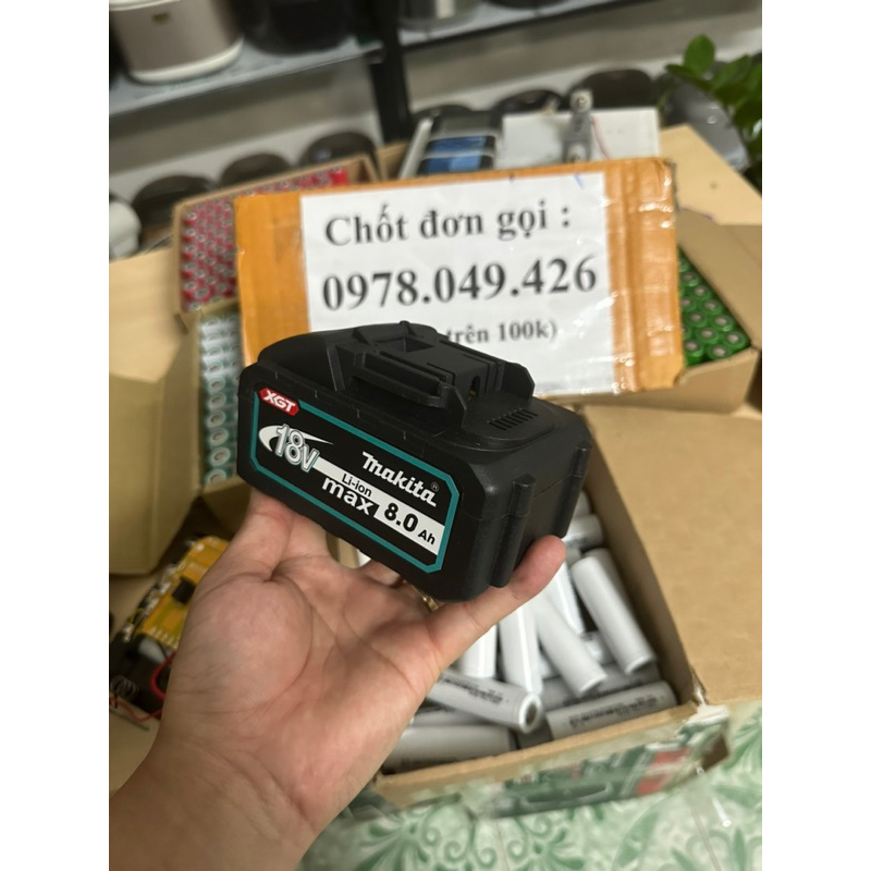 Pin makita chân phổ thông cell 21700 xả 80a