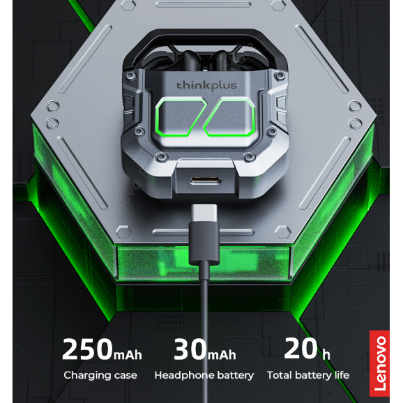 Tai nghe nhét tai không dây LENOVO XT81 TWS bluetooth 5.3, tai nghe gaming có micro, âm thanh nổi Hifi, độ trễ thấp