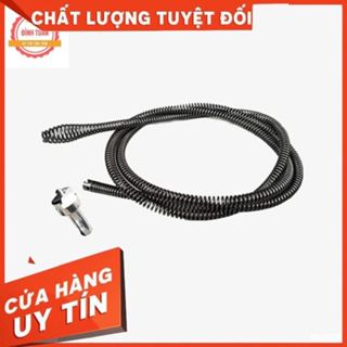 Dây Thông Tắc Bồn Cầu/Toilet Cống Sàn Nhà Vệ Sinh, Sân Thượng Lò Xo Thép Loại Phi 10mm Chiều Dài 1m,2m,3m,4m,5m,8m