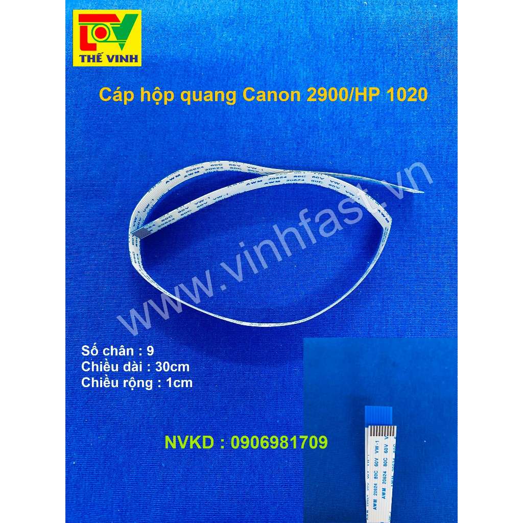 Sợi Cáp hộp quang 12a mới , máy in Canon 2900 - 3000, HP 1020 vv