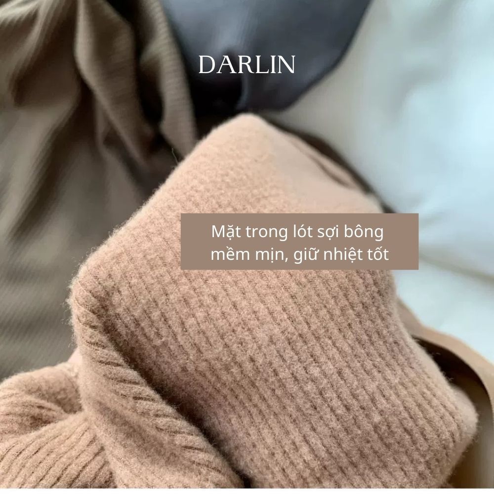 Áo Thun Cổ Lọ Sát Nách Không Tay Có Mút Darlin Bratop Dáng Dài Mặc Blazer Vest A32