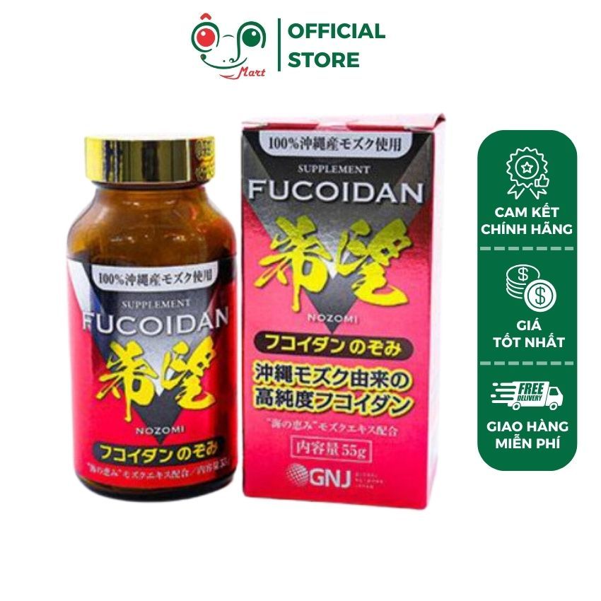 Viên nang tảo nâu Fucoidan Nozomi tăng sức đề kh.áng Nhật Bản 150 viên