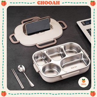 Hộp cơm giữ nhiệt inox kèm thìa đũa cao cấp CHOOAH HCNN183