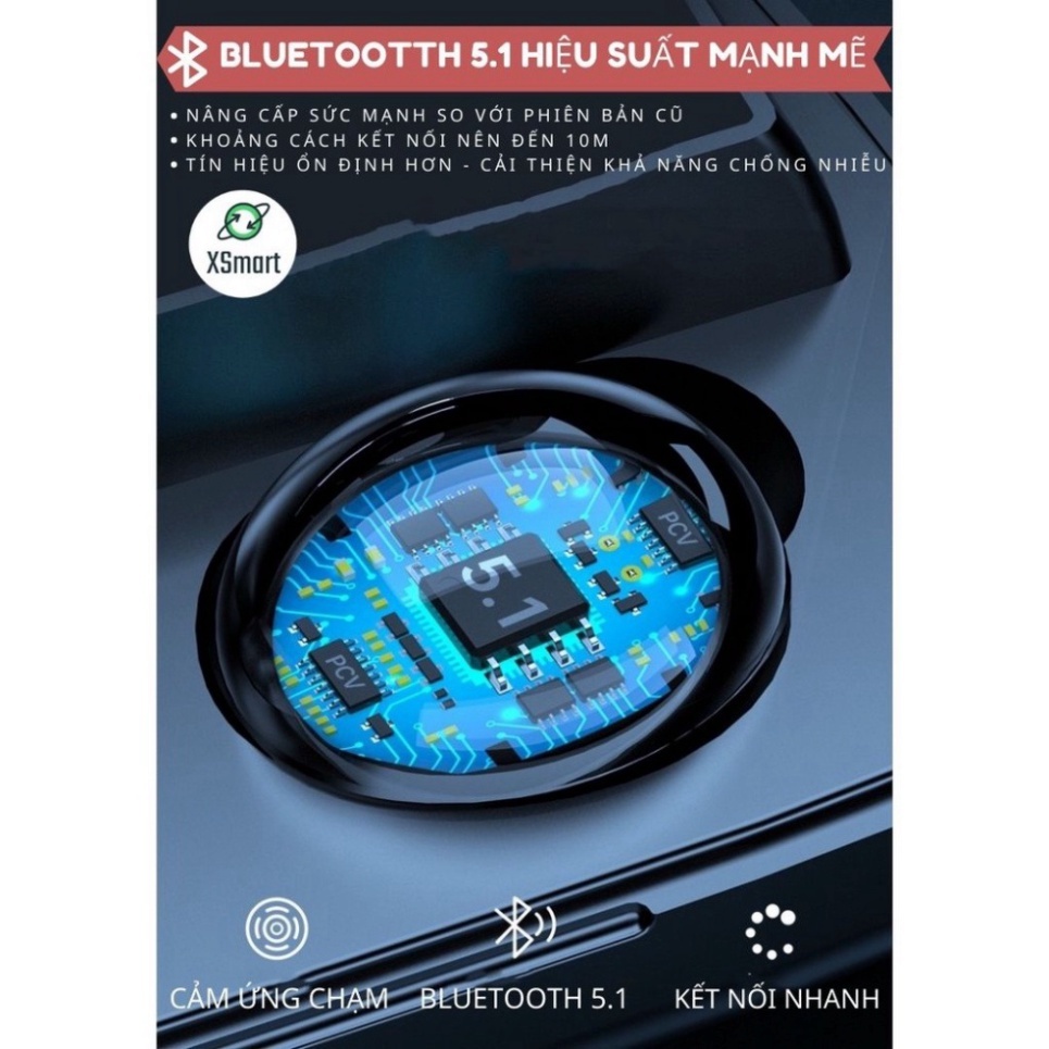 Tai nghe bluetooth không dây pin 6h full chức năng dùng cho mọi điện thoại, chính hãng bảo hành 12 Tháng PEKUPO