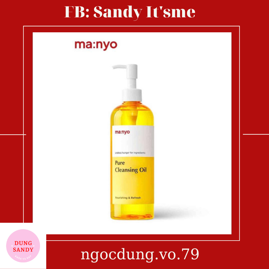 (Sẵn hàng) Dầu Tẩy Trang Cho Mọi Loại Da Ma:nyo Pure Cleansing Oil 200ml chính hãng