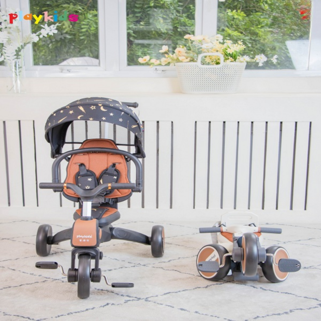 Xe đạp đẩy 3 bánh cho bé 7 in 1 cao cấp Moaz BÉBÉ Playkids S03 HD