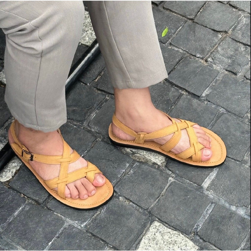 Sandal Nam Nữ JOURNEY Dây Kẹp Basic Unisex Chất Liệu Da Cao Cấp