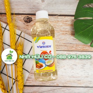 Chai 250ml - dầu ăn vietcoco - dầu dừa vietcoco cooking oil - date: 8/2025 - shanti