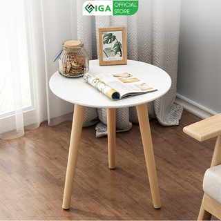 Bàn trà tròn IGA phong cách vintage trang trí cho không gian cực chill BT50