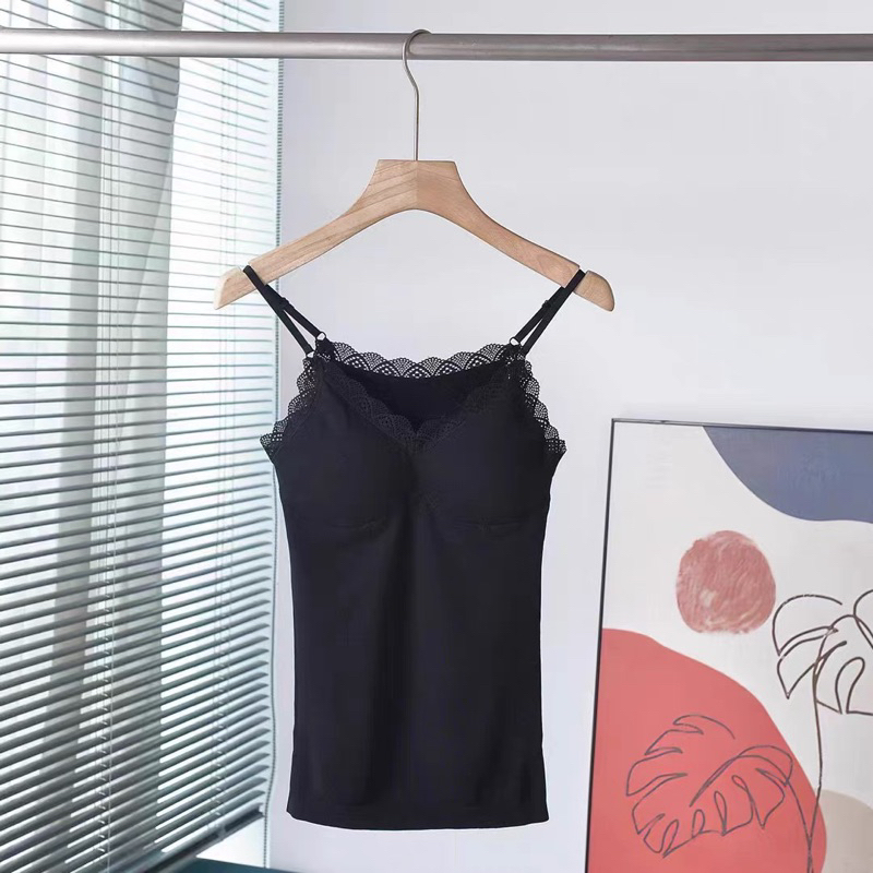 Áo bra dáng dài, áo 2 dây ren có đệm cao cấp, áo bra gân tăm quảng châu