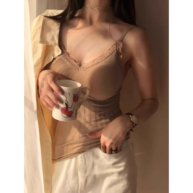 Áo bra dáng dài, áo 2 dây ren có đệm cao cấp, áo bra gân tăm quảng châu