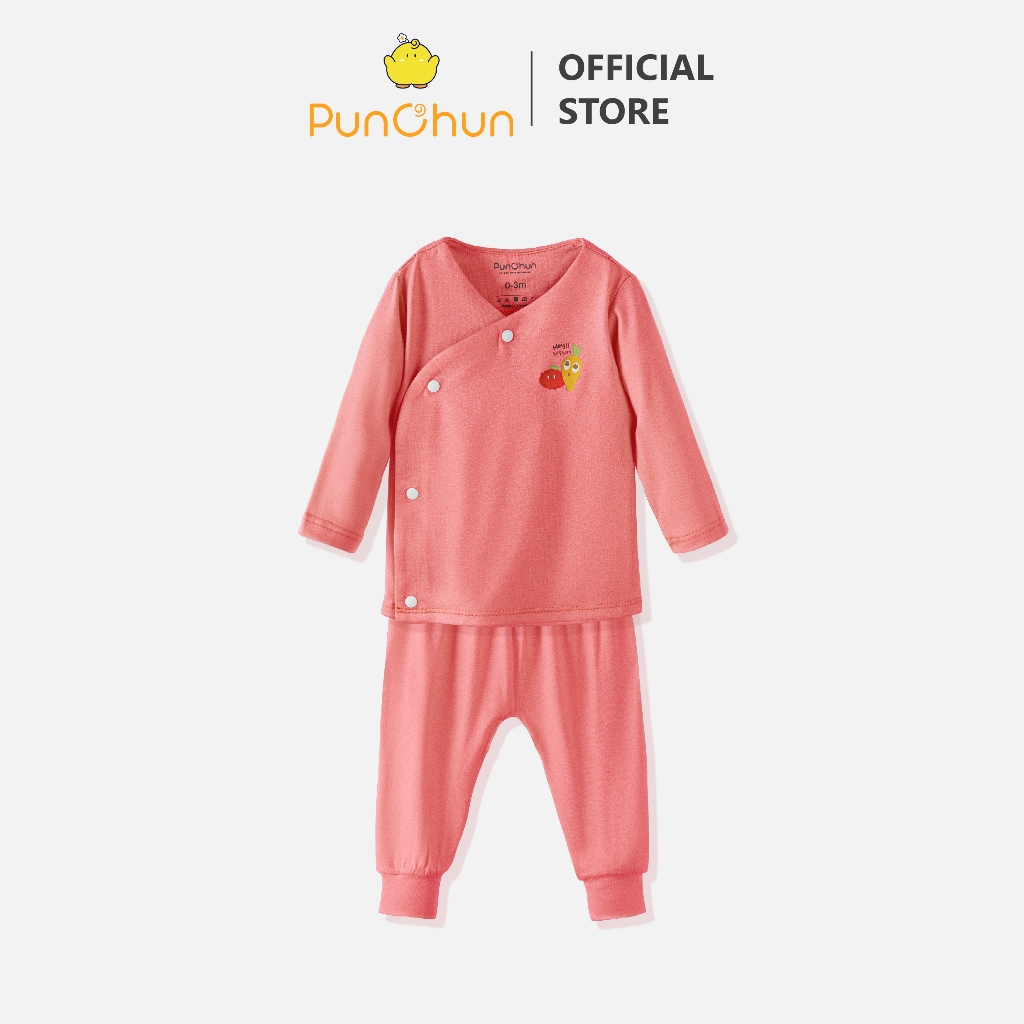 Bộ dài cúc chéo sơ sinh Punchun Buddies