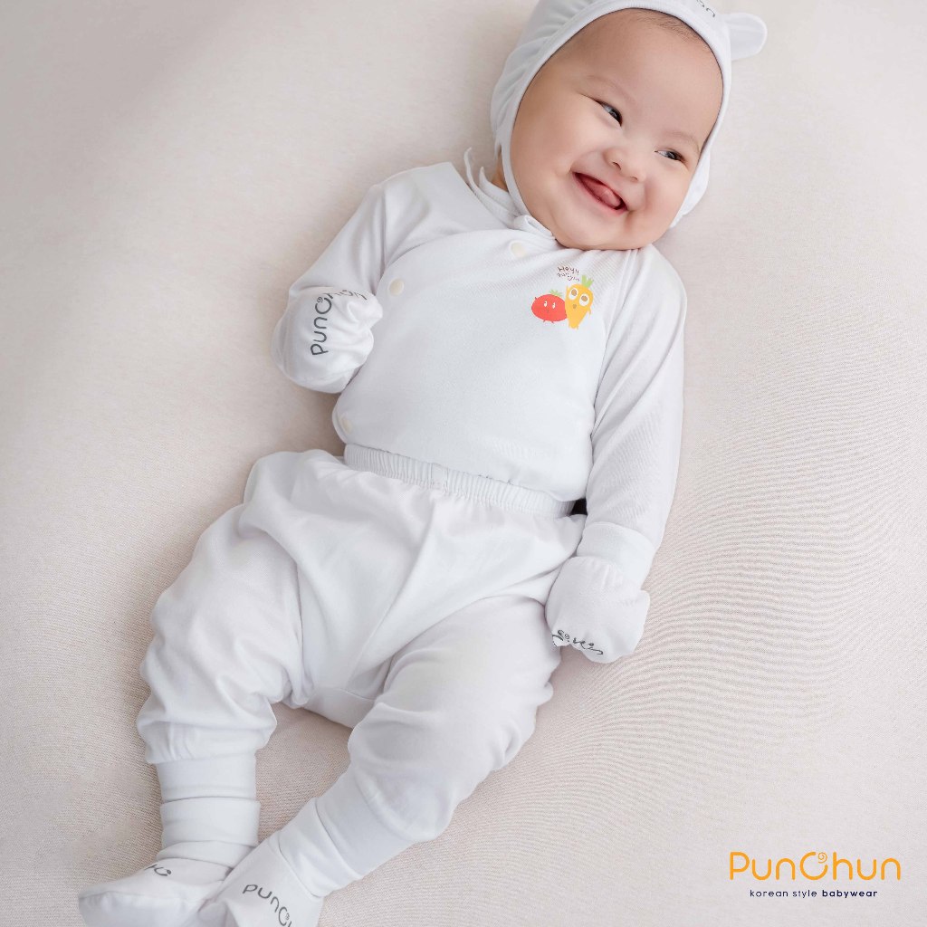 Bộ dài cúc chéo sơ sinh Punchun Buddies