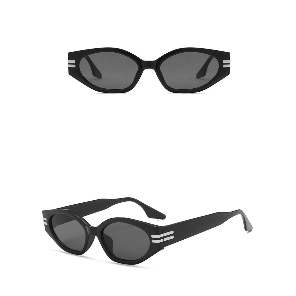 Kr02 Kính râm nam nữ Jennie 2 màu đen trắng