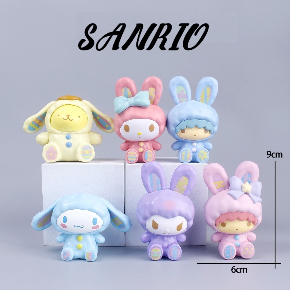 Mô Hình Nhân Vật Hoạt Hình SANRIO | Nhựa cứng PVC Kuromi Cina PomPom Melody Kitty - LAG Store
