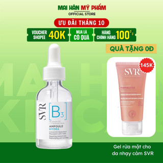 Tinh chất dưỡng da, ngăn ngừa nếp nhăn, phục hồi da và dưỡng ẩm cho da SVR Ampoule Hydra 30ml
