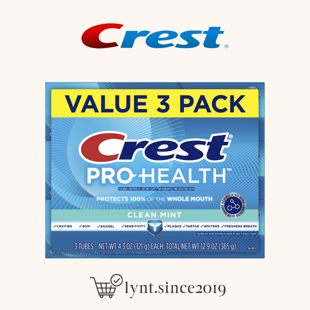 Kem đánh răng Crest Pro-Health Smooth Formula Toothpaste - Clean Mint 121g