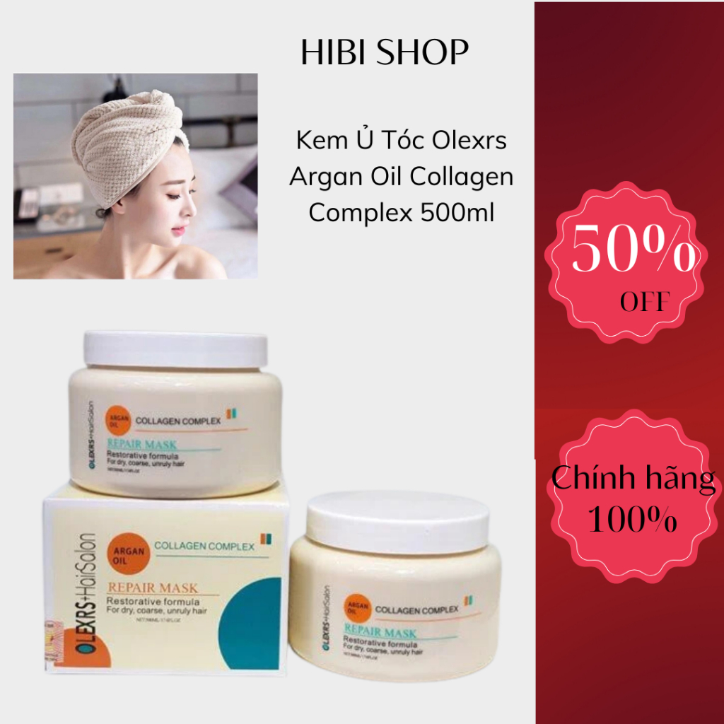 Kem Ủ Tóc Olexrs Argan Oil Collagen Complex 500ml