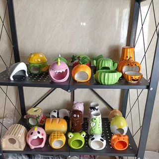  Nhà ngủ sứ nhiều mẫu dành cho hamster 