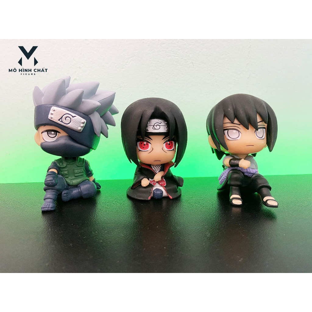 Mô hình chibi Naruto Sasuke Itachi Kakashi siêu dễ thương hiệu ứng cực đẹp có hộp cao 8cm - Naruto C