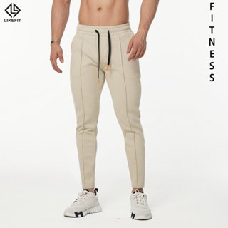 Quần Jogger Tập Gym Nam Fitness LikeFit Chất Liệu Thun Nỉ Cao Cấp, Co Giãn 4 Chiều Thoải Mái Khi Tập Luyện