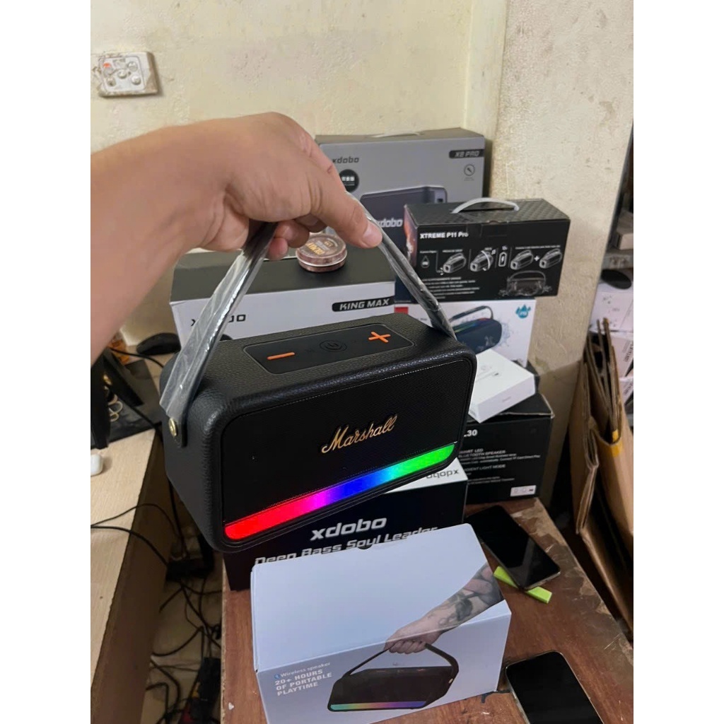 Loa Bluetooth Marshall KillBurn LED M15, Chất âm đỉnh, Công Suất 20W, Bass Ấm, Bảo Hành 12 Tháng