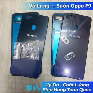 Vỏ Lưng + viền Oppo F9 (Kèm Kính Camera + phím khay sim)