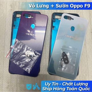 Vỏ Lưng + viền Oppo F9 (Kèm Kính Camera + phím khay sim)