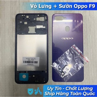 Vỏ Lưng + viền Oppo F9 (Kèm Kính Camera + phím khay sim)