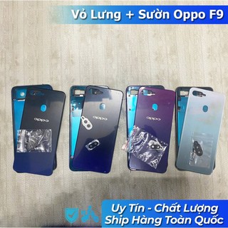 Vỏ Lưng + viền Oppo F9 (Kèm Kính Camera + phím khay sim)