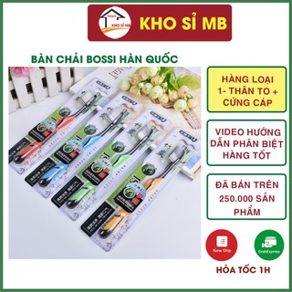 Bàn chải đánh răng lông mềm màu đen, tinh chất than tre  BOSSI Hàn quốc hàng loại 1 - KHO SỈ MB
