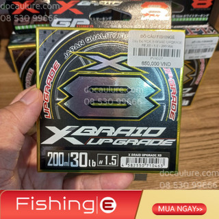 Dây câu ygk x - braid upgrade phiên bản nâng cấp pe x8 200m