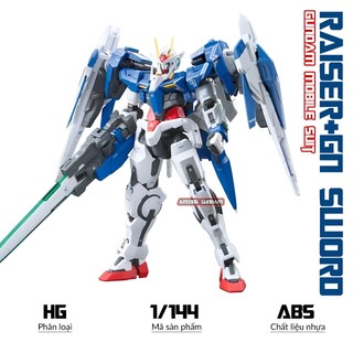 Mô hình Gundam HG 00 Raiser+GN, 1/144 Gunpla, Xếp hình thông minh sưu tầm, Mô hình nhựa