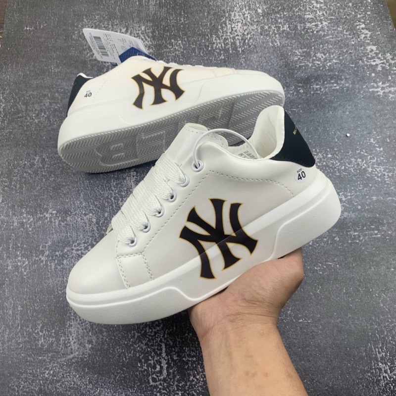 Giày MLB MC Queen chữ NY, LA nam nữ, Giày Thể Thao MCQ in chữ LA,NY phối vàng, phối đen mẫu mới nhất