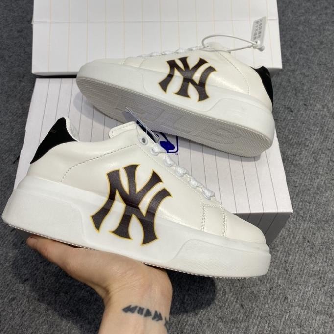 Giày MLB MC Queen chữ NY, LA nam nữ, Giày Thể Thao MCQ in chữ LA,NY phối vàng, phối đen mẫu mới nhất