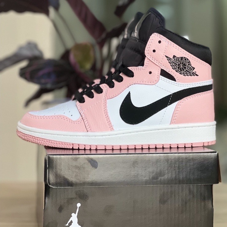 Giày Jordan Hồng cổ cao - thấp Nam Nữ, Giày JD Nike_Jordan Sneaker Hàng Cao Cấp