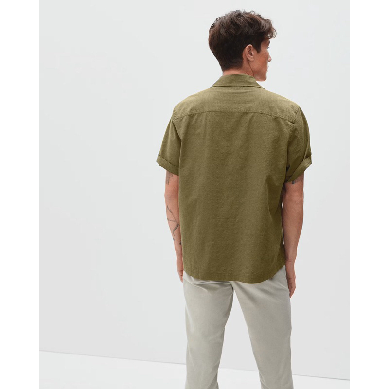 Áo sơ mi đũi xốp xuất Mỹ dư xịn Everlane