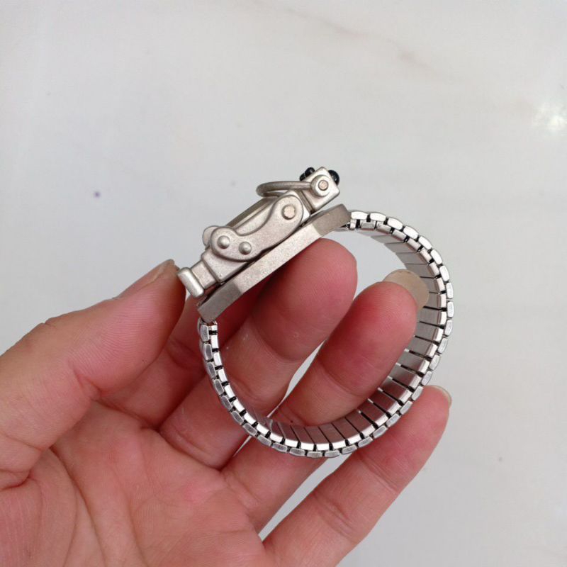 Đồng hồ si nam nữ dây chun hiệu ROBO hình robot độc lạ hàng sưu tầm độ mới 90%