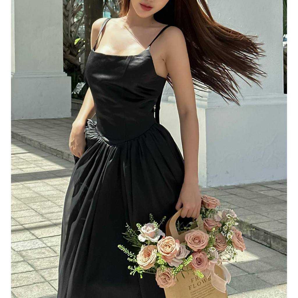 Đầm hai dây dáng dài nữ "Mille Dress" EllyClothing