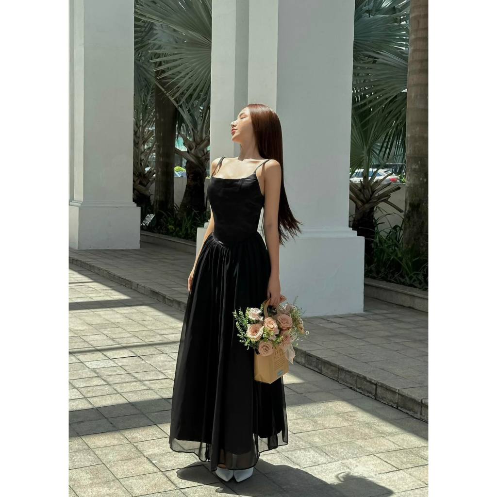 Đầm hai dây dáng dài nữ "Mille Dress" EllyClothing