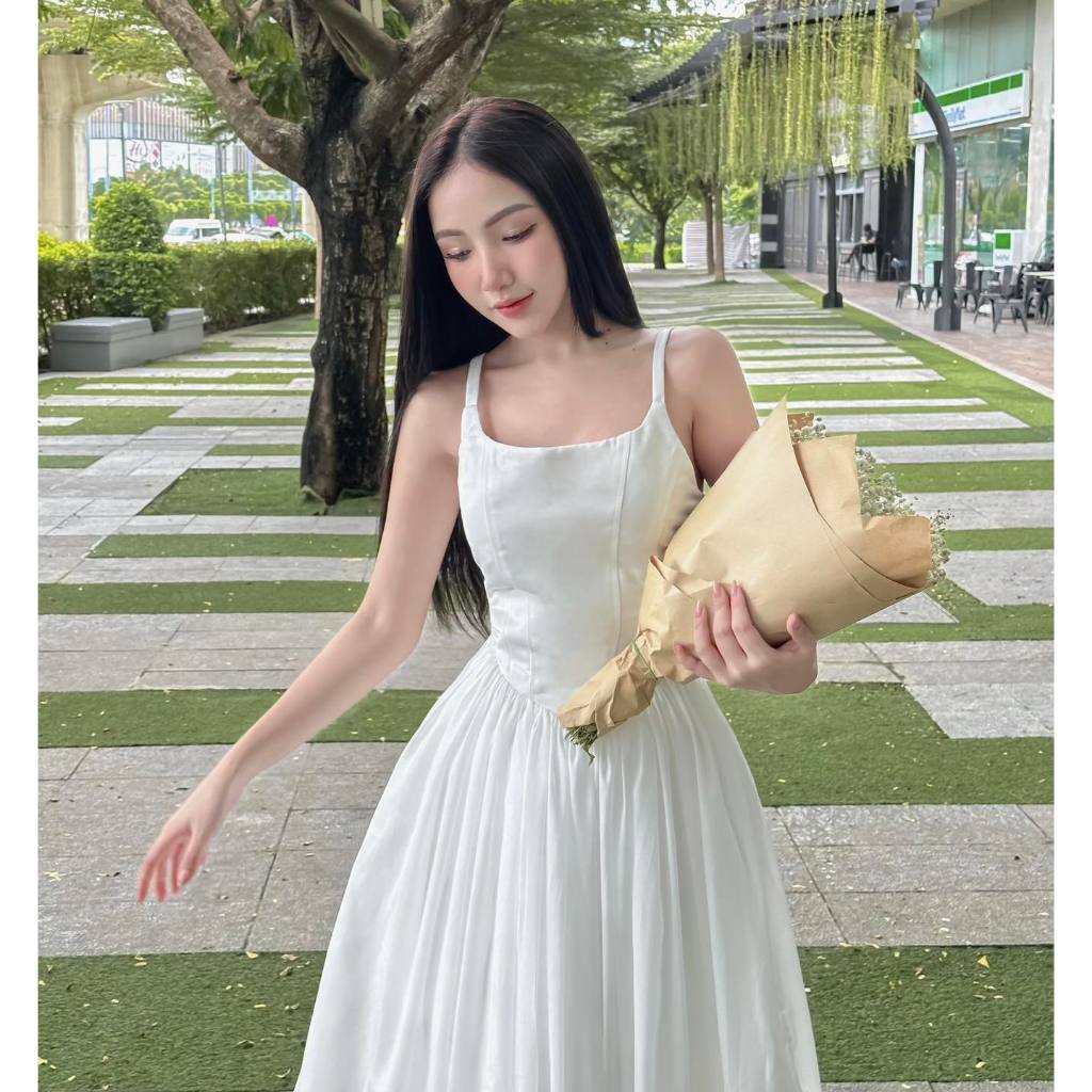 Đầm hai dây dáng dài nữ "Mille Dress" EllyClothing