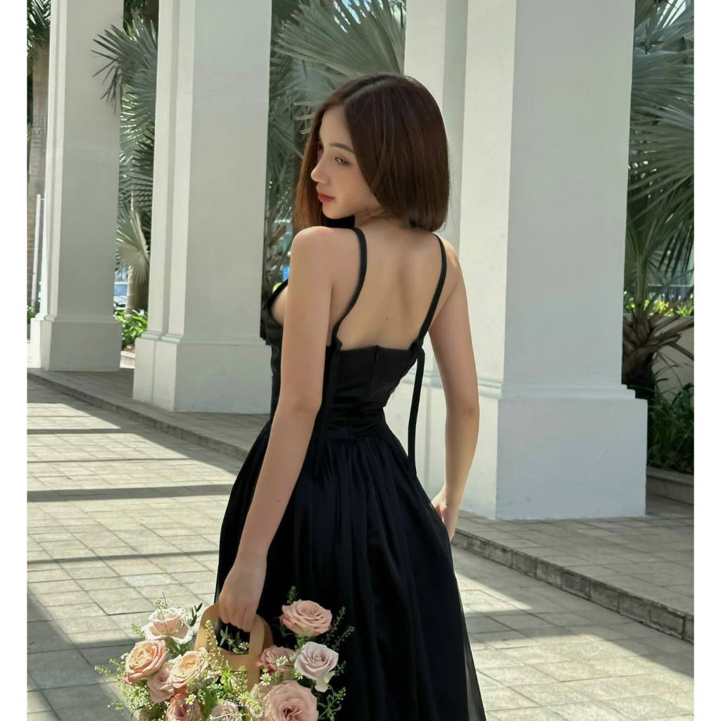 Đầm hai dây dáng dài nữ "Mille Dress" EllyClothing