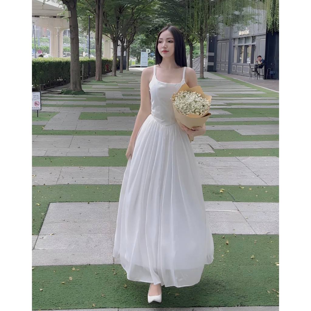Đầm hai dây dáng dài nữ "Mille Dress" EllyClothing